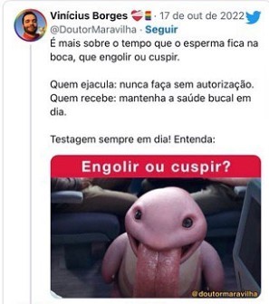 Print de post do twitter @DoutorMaravilha