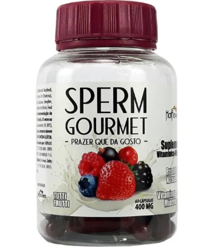 SPERM GOURMET - ALTERA O SABOR DO GOZO MASCULINO E FEMININO produto que deixa o esperma doce